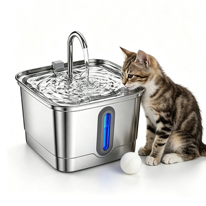 Lightweight Stainless Steel Pet <b>Water</b> Fountain Stable Operation Small Animal <b>Water</b> Feeder - Product Image 1