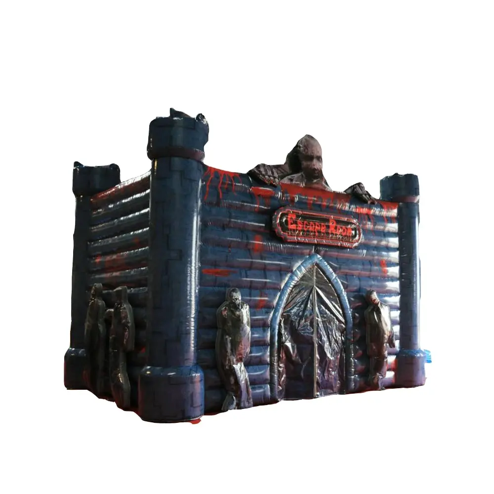 2021 IAAPA Commercial halloween inflatable haunted house, inflatable escape room