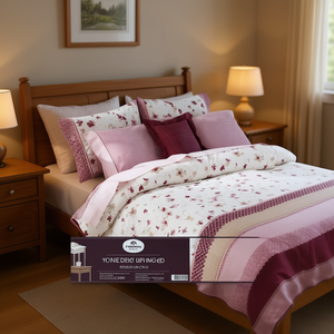 Juego de Funda de Edredón Individual Debora de 160x235 cm, Ropa de Cama Floral de Algodón para el Hogar - Product Image 2