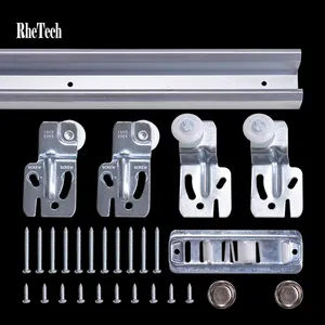 Rhetech批发节省空间内部滑动口袋门隐藏隐形60磅侧滑重型谷仓门五金