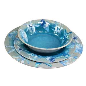 <span class=keywords><strong>Vajilla</strong></span> de <span class=keywords><strong>Melamina</strong></span> Mate con Tema Oceánico de Verano 2026, Juego de 12 Piezas, Plato y Tazón con Diseño de Estrella de Mar Azul, <span class=keywords><strong>Vajilla</strong></span> Personalizada - Product Image 2
