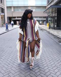 Automne 2023 femmes vêtements décontractés pour femmes élégant ample Maxi <span class=keywords><strong>Falbala</strong></span> côtes tricot épais pull robe automne - Product Image 4