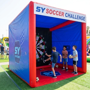 Jeu <span class=keywords><strong>gonflable</strong></span> PVC Château de football extérieur avec <span class=keywords><strong>tente</strong></span>, jeux gonflables pour enfants, jeu de carnaval sur mesure pour la location - Product Image 2