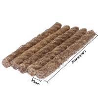 Corde en chanvre cirée à la paraffine écologique naturelle de 254 mm (10 pouces), allume-feu, torche pour le camping