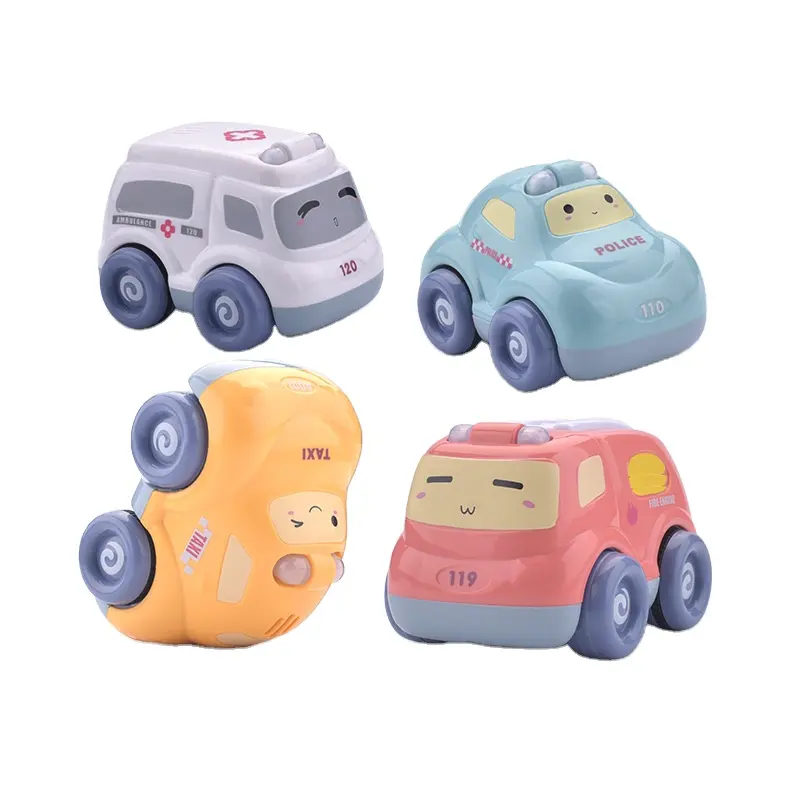 Wholesales Mini Cartoon Pull Back Car Set For Baby Educational Toys Boys and Girls