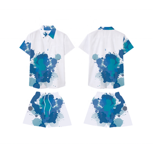 Camicia Hawaiana Estiva a Maniche Corte con Stampa Sublimatica OEM, Camicie e Pantaloncini Personalizzati con Stampa Digitale per <span class=keywords><strong>Uomo</strong></span> - Product Image 5