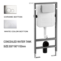 Réservoir de chasse d'eau dissimulé de haute qualité pour toilettes, plaque de chasse d'eau à double fonction pour toilettes, réservoir dissimulé pour Geberit