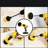 23 pièces de brosses de nettoyage pour perceuse électrique, outils de nettoyage et de lavage de voitures, brosses pour jantes, très vendues