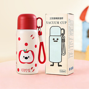 Zihao Cartoon Insulated Water Bottle 500Ml Bpa Free Dual Drink For Kids Students School Use - Product Image 2