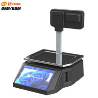 Balance numérique/LED AI DP01 avec précision de 10 g, impression d'étiquettes, imprimante de reçus/factures pour caisse enregistreuse, certifiée CE, garantie 12 mois
