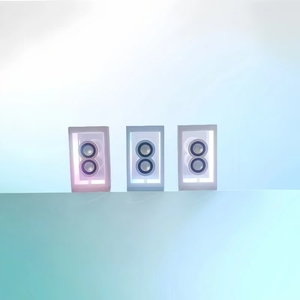 Haut-parleur Bluetooth Haut-parleur sans fil transparent portable avec lumière colorée Bluetooth 5.4 TWS Stereo Sound TF Card AUX - Product Image 4