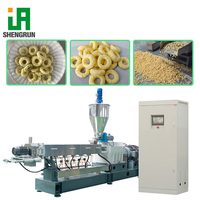 Ligne de production de snacks de riz remplis par extrudeuse bivis, avec expansion réglable, adaptée au remplissage liquide-solide, pour snacks multigrains