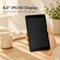 Tablet Ultra-Tipis 8 Inci HD IPS Android 15 4G LTE Octa Core 3GB+32GB 5000mAh Tablet PC Pintar Portabel untuk Rumah & Hadiah