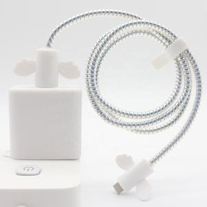 Protecteur de câble en silicone, enrouleur de câble de chargeur USB, économiseur de câble, protecteur de câble USB de téléphone mignon en dessin animé - Product Image 4