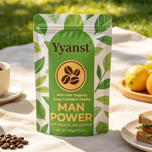 Man Power Chocolate Caliente con Café, Fórmula Suave para el Cuidado Interior, Granos de Cacao 100g, Bebida Energética Diaria para el Bienestar Masculino, OEM, Marca Privada - Product Image 5
