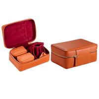 Sacs à cosmétiques en cuir de luxe personnalisés, mallette de rangement pour organisateur de maquillage de voyage
