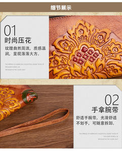 AndoBag Long <b>Wallet</b> for Women Genuine Cow Leather Vintage Card Holder Female Zipper Clutch <b>Phone</b> <b>Purse</b> Cowhide - Product Image 4