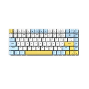 Kustom gratis Wolf K84 Hot Plug RGB pencahayaan Antarmuka Tipe C ABS Esports Keyboard berkabel mekanik - Product Image 1