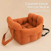 Housse de siège de voiture moderne de luxe en tissu de coton écologique, portable, semi-circulaire, facile à nettoyer, universelle, pour chats et chiens, tendance