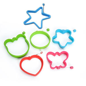 Molde Personalizado para Tartas, Forma de Flor, Estrella, Corazón, Moldes de Lujo para Panqueques, Hamburguesas, Omelettes, Anillo de Silicona Antiadherente para Freír - Product Image 1