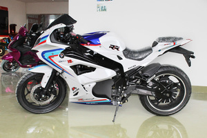 Nouvelle <span class=keywords><strong>moto</strong></span> électrique de course sans balais 8000W 72V avec batterie au lithium, autonomie de 150 km, vitesse maximale supérieure à 80 km/h, motos sportives - Product Image 4