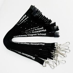 Bestom Custom <b>Polyester</b> Teacher <b>Lanyard</b> with Offset Printing Designer Personalized Keychain Neck Strap Hook ID Badge Card Holder - Product Image 2