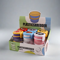 Nouveauté 2026 : Grinder à tabac manuel en plastique CANNA, logo personnalisé, 67 mm, 4 couches, emballage moderne de style cartoon