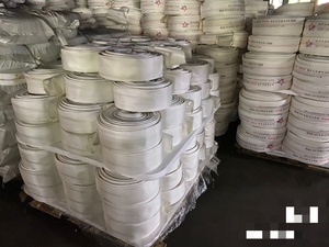 Tuyau de lutte contre l'incendie blanc à haute pression de 16 barres, tube de 3 pouces d'épaisseur en toile polyester PVC - Product Image 4