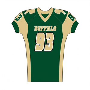 Camiseta de Fútbol Americano al por Mayor, Personalizable con su Propio Diseño, Uniforme 100% Poliéster Transpirable Anti-UV con Logotipo Personalizado - Product Image 1