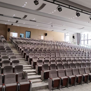 Venta directa de fábrica de la Iglesia escuela hotel tela moderna sillas de Iglesia sillas plegables muebles de Teatro Auditorio - Product Image 4