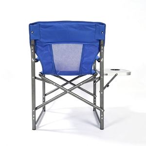 Deluxe Oxford Excellent Quality Tall <b>Foldable</b> Light Weight Director <b>Chair</b> with <b>Table</b> - Product Image 4