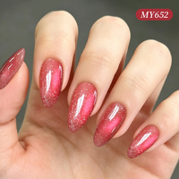 BORN PRETTY 10ml Vernis Gel Magnétique Effet Œil de Chat Rose Brun Diamant Broyé, OEM Usine, Paillettes pour Nail Art