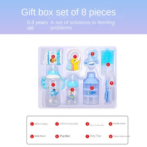 Set de Regalo de Biberones de PP para Recién Nacido de Ocho Piezas con Patrón de Dibujos Animados y Asa Venta al por Mayor de Fábrica para Madre y Bebé - Product Image 5