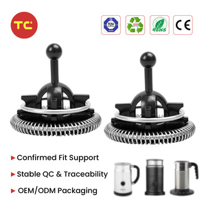 Fouet <span class=keywords><strong>mousseur</strong></span> <span class=keywords><strong>à</strong></span> <span class=keywords><strong>lait</strong></span> en acier inoxydable, compatible avec les accessoires de machine <span class=keywords><strong>à</strong></span> café <span class=keywords><strong>Nespresso</strong></span> <span class=keywords><strong>Aeroccino</strong></span> <span class=keywords><strong>3</strong></span> 4 Plus - Product Image 1