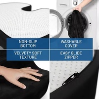 Coussin orthopédique en mousse à mémoire de forme pour soulager les douleurs du coccyx lors de longues périodes d'assise, pour chaise de bureau, siège de voiture, soutien lombaire