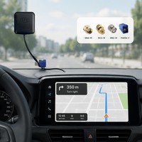 Antenne de voiture verticale GPS Glonass 1575.42MHz, récepteur de signal avec connecteurs SMA MCX BNC Fakra, boîtier ABS+PC, modèle ANT-GPS-KW3