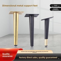 Pieds de meubles en métal modernes et minimalistes, coniques, électroplaqués pour canapé, armoire, commode, lit, tables