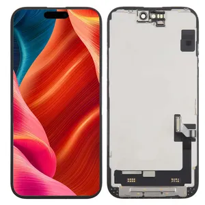 OEM cho Iphone 15 Pro Max LCD 15Pro hiển thị 3D cảm ứng số hóa lắp ráp 15 chiều mềm OLED cho Iphone 15 màn hình thay thế