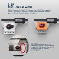 Interrupteur Isolateur PV DC Modulaire 3.5P à Largeur Personnalisable avec Logo OEM, Convivial pour les Projets Photovoltaïques