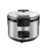 Cuisinière à riz électrique commerciale 21L grande capacité 2200W cuisson rapide maintien au chaud automatique pour restaurant, hôtel, traiteur, cuisine