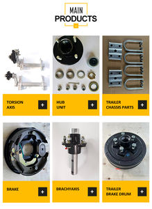 Комплекты ступиц для прицепов 5x4.25 дюйма, ступица колеса для прицепа 5x4.25 дюйма, 5 отверстий, 4.25 дюйма, круглая, для оси 1000 кг - Product Image 4