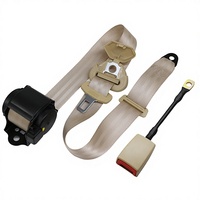 Ceintures de sécurité universelles à 3 points pour voiture | Ceinture de sécurité de voiture à 3 points en polyester avec boucle à câble en acier