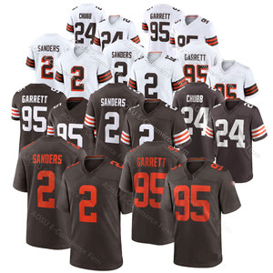 Maillot de football américain 2026 <span class=keywords><strong>Cleveland</strong></span> Limited pour hommes et jeunes femmes, 2 Sanders, 95 Garrett, 10 Judkins, haute qualité, brodé - Product Image 1