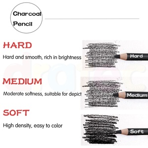 Crayons de <span class=keywords><strong>fusain</strong></span> en gros OEM/ODM – Ensemble d'art pour artistes : fusains doux, moyens et durs pour le <span class=keywords><strong>dessin</strong></span> - Product Image 6