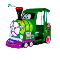 M SKY 3 places intérieur à pièces 150W Happy Family Train Driving Game Machine 1 an jardin maternelle Version anglaise