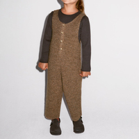 Combinaison une pièce décontractée pour enfants, salopette pour enfants de couleur unie, fabricant de vêtements de salon, combinaison en velours côtelé