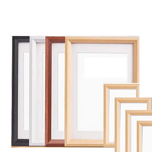 Hiện đại tối giản <span class=keywords><strong>MDF</strong></span> khung ảnh bằng gỗ 50x70 A4, thích hợp cho các dịp khác nhau kích thước khung trang trí có thể được tùy chỉnh - Product Image 1