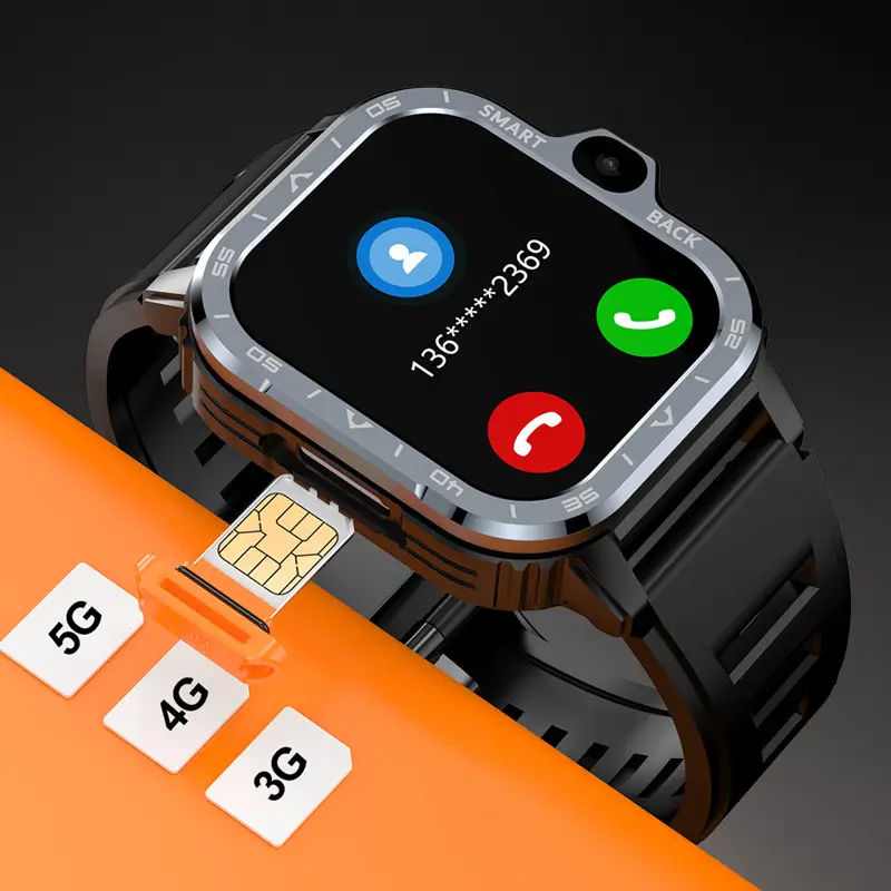 2.03inch 4G /128G sport Android smartwatch with WiFi smart watch with SIM card double camera facebook