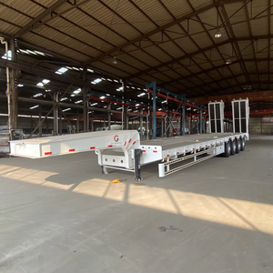 Camion semi-remorque à plateau surbaissé hydraulique ZHONGSHENGTIANQI à 3 essieux, 40 tonnes, plateau surbaissé commercial, Shandong - Product Image 6