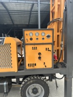 260m puits d'eau de forage forage camion monté roche Dth 65kw moteur Tricycle rotatif plate-forme d'eau Machine